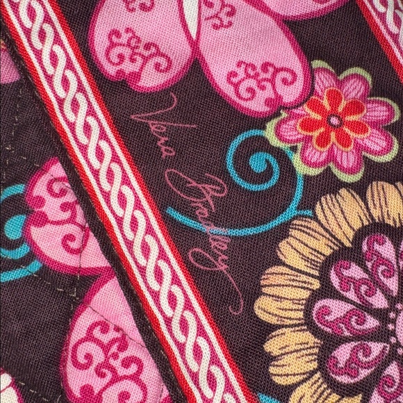 Vera Bradley Messenger Bag Mod Floral Pink Retired - Picture 8 of 8